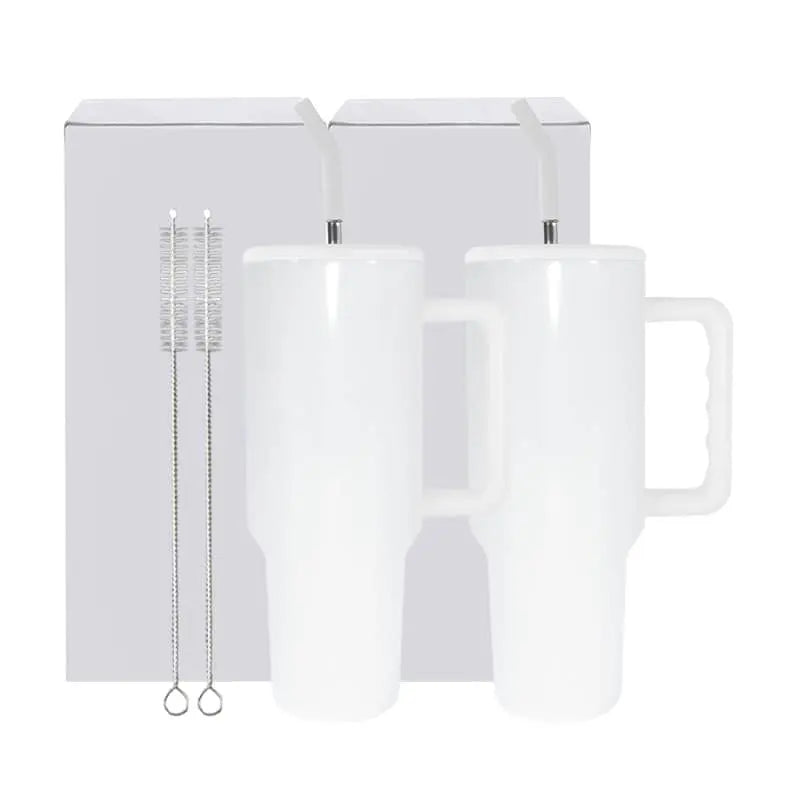 40oz Sublimation Tumbler 3.0 White Stanley Shape Mug With Lid 20 Pack In  Bulk Wholesale – Meline Wang Blanks
