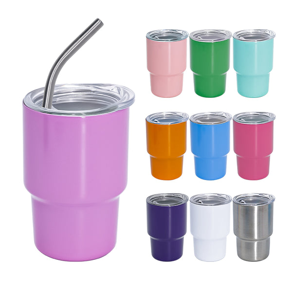 2oz Wholesale Mini Shot Curve Tumbler Sublimaton Vacuum Insulated Stainless Steel Tumbler-50 pack