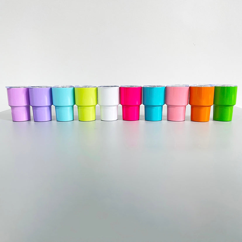 Mini Tumbler Shot Glass with Straw, 2oz Tumbler Shot Glasses, 6 Colors  Metal Mini Tumblers with Lids…See more Mini Tumbler Shot Glass with Straw,  2oz