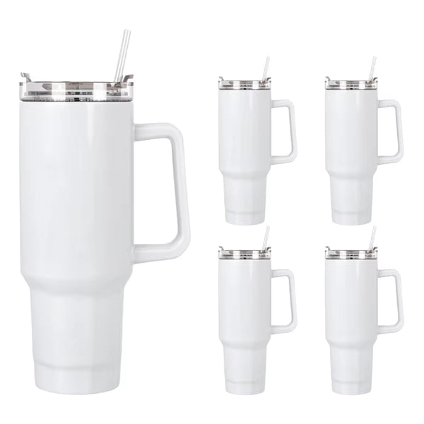 40oz US Warehouse Wholesale Vacuum Insulated Stainless Steel Water Bottle With Handle And Straw -16 pack