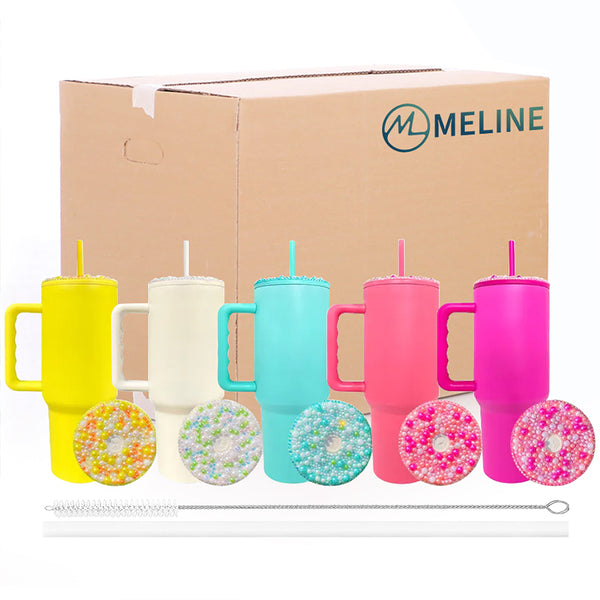 40oz wholesale quencher dupes matte sublimation tumbler H3.0 with rhinestones bling lid-25 pack