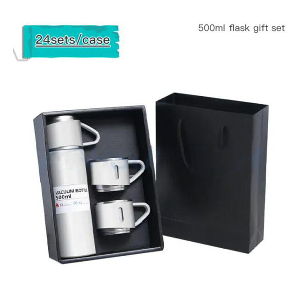 500ml US Warehouse Wholesale Sublimation Flask Gift Set Box Vacuum Insulated Stainless Steel Bottle -24 sets