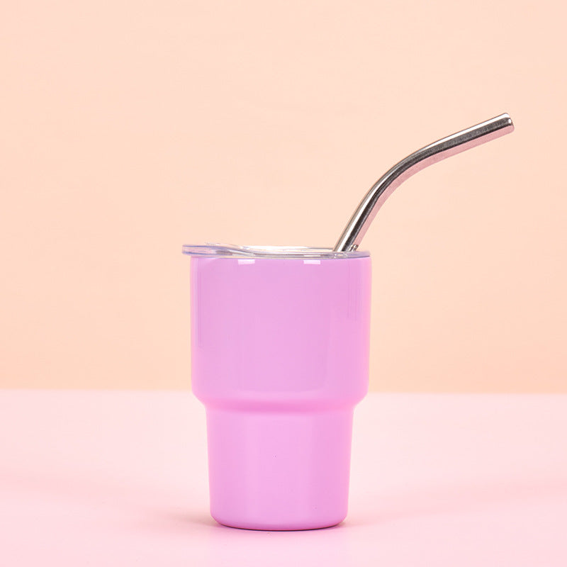 NEW Stainless Steel Insulated Rose Pink Tumblr Cups With Straw