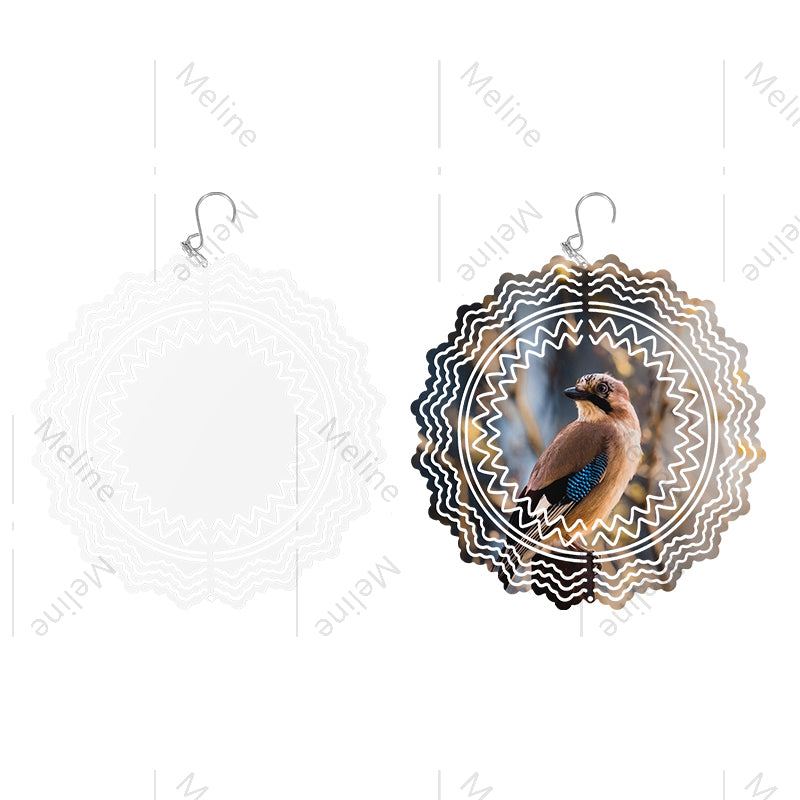 Wholesale Sublimation Wind Spinner Blanks 26 shapes 3 Inch 8 Inch 10 I