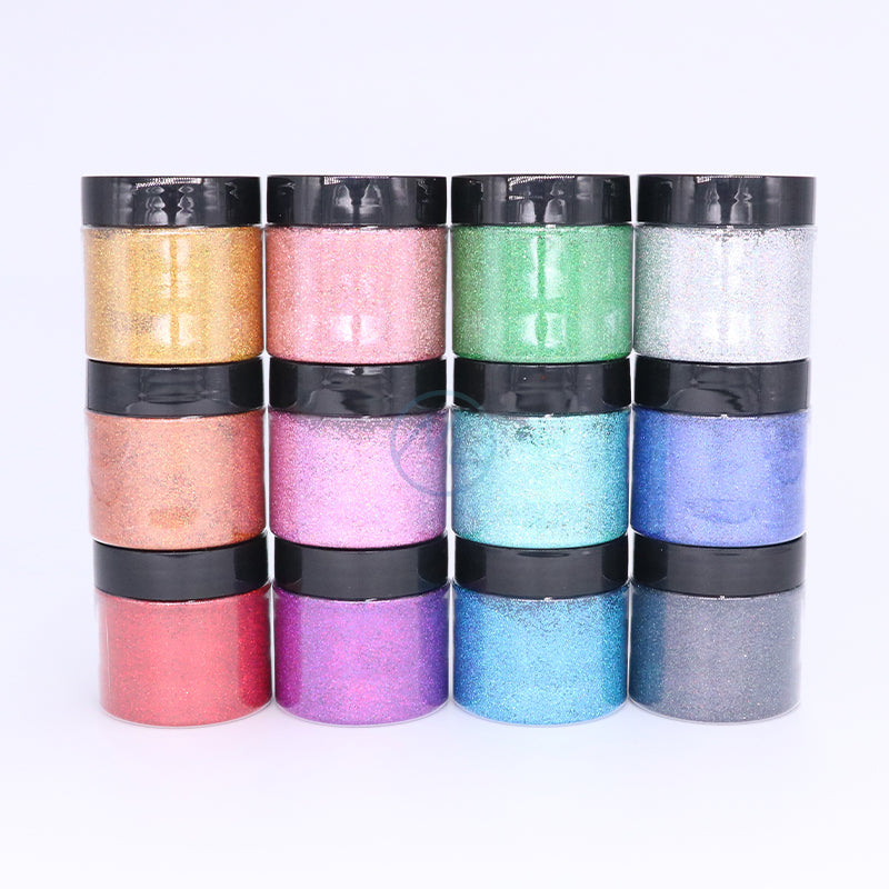 Ultra Fine Glitter Powder & Holographic Glitter 12 Colors,Resin