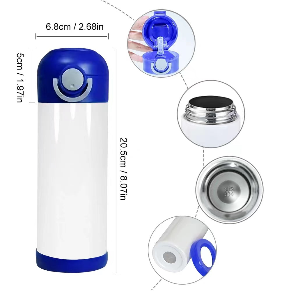 12oz sublimation straight UV kids water bottle – mjprintlab21
