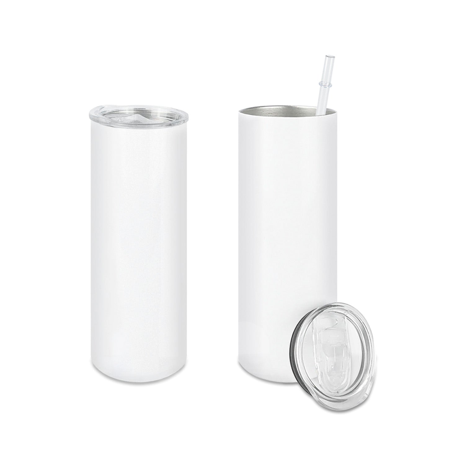 Wholesale Stainless Steel Skinny Tumbler with Lid and Straw
