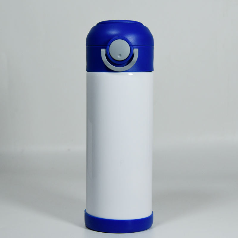 12 oz. Kids Stainless Steel Sublimation Water Bottle Blank - White w/ —  Synergy Blanks